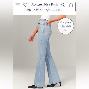 Abercrombie & Fitch The 70s Vintage Flare Ultra High Rise